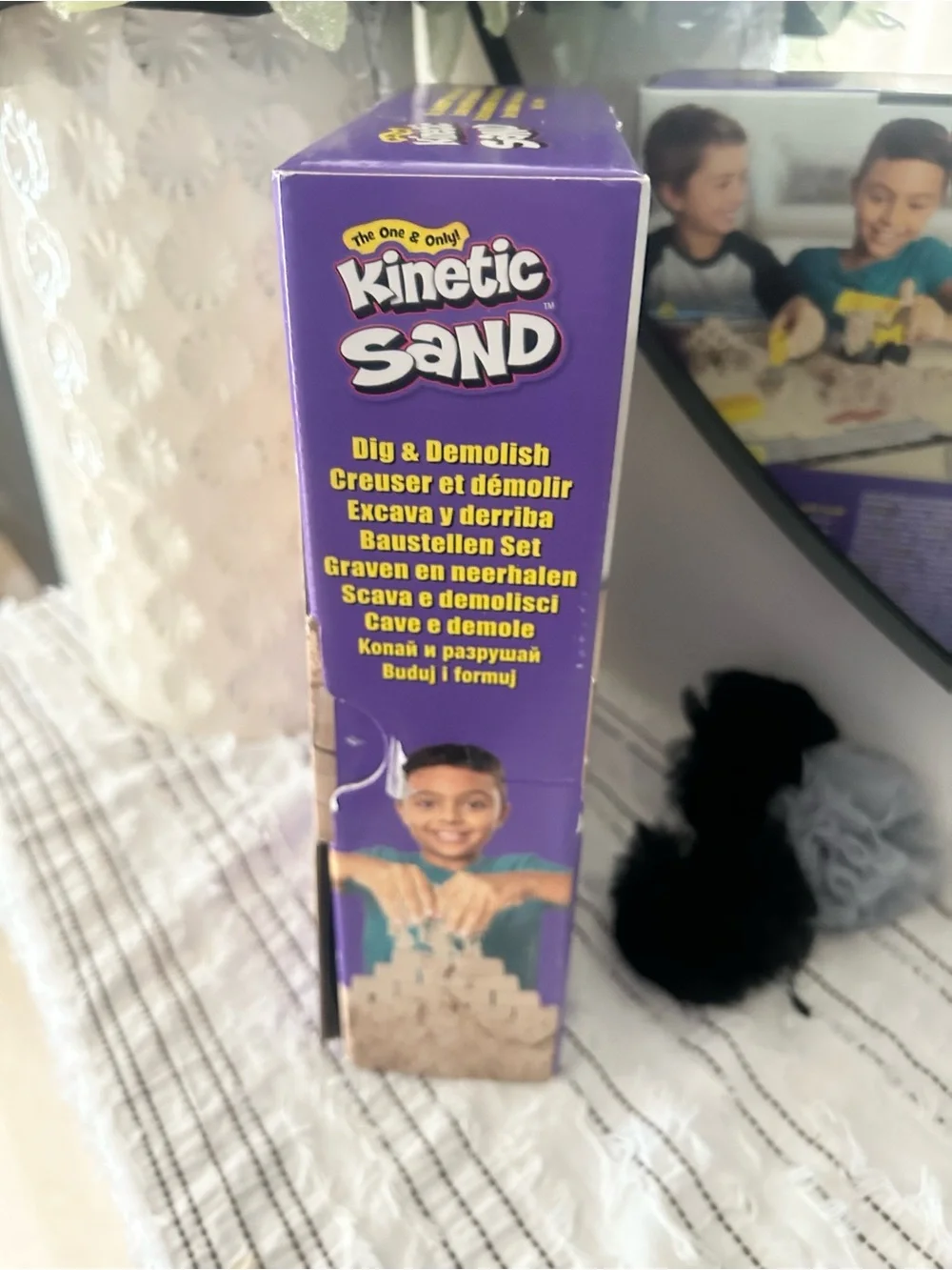 Kinetic Sand Dig & Demolish Playset Preowned Construction Toy